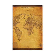 Antique Oval World Atlas Map Wall Art & Canvas Prints