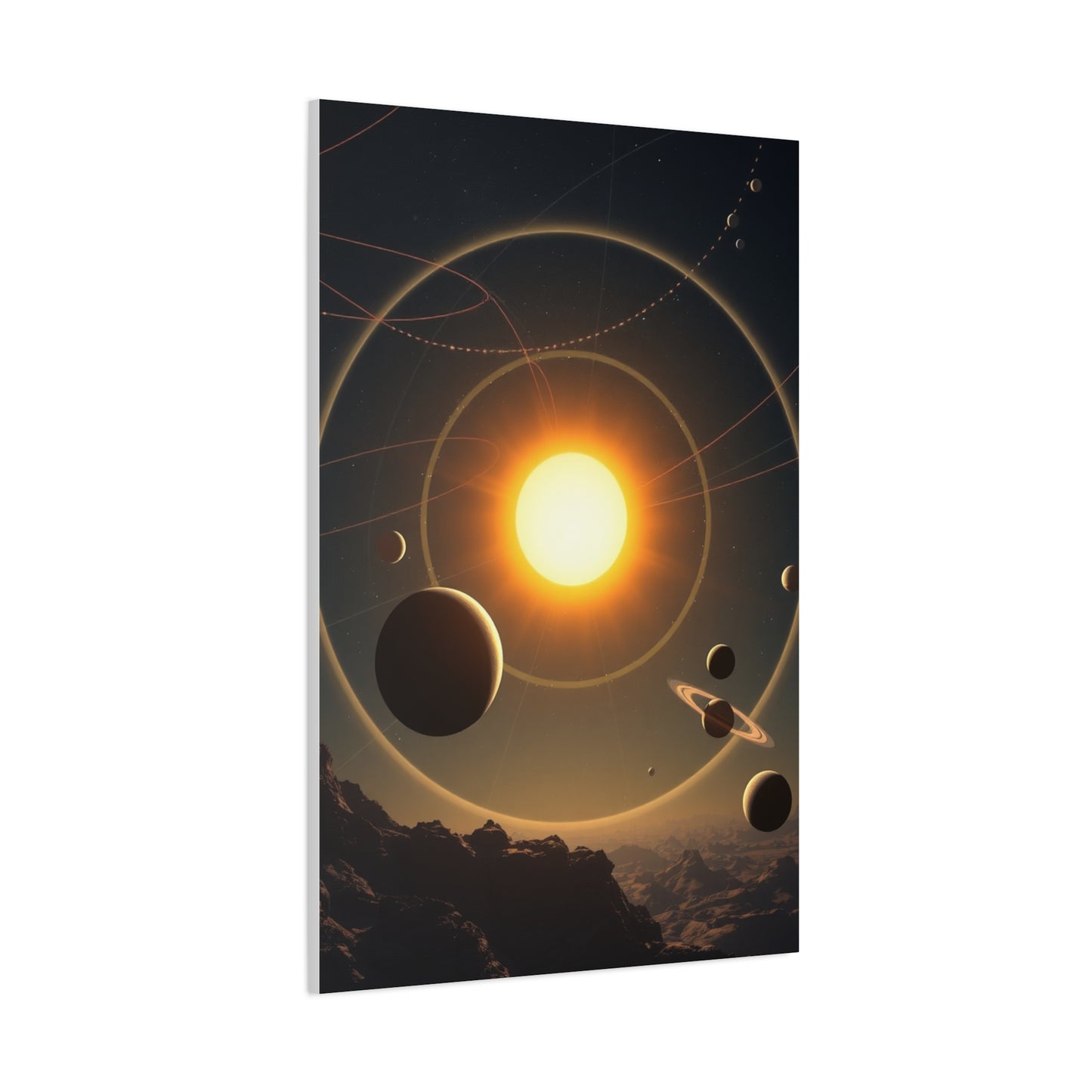 Galactic Elegance Print Wall Art & Canvas Print