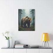 Woodland Path Grizzly Bear Wall Art & Canvas Prints