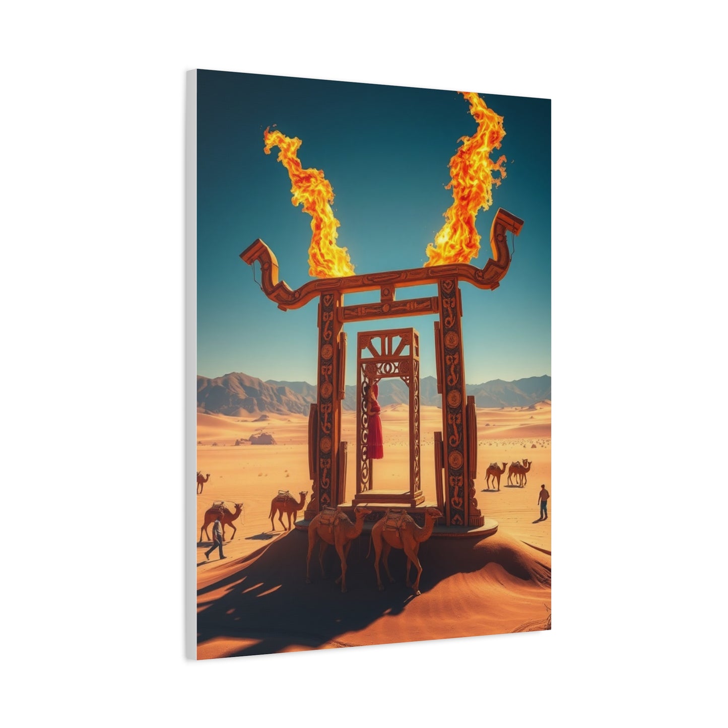 Gilded Sands Impression Wall Art & Canvas Print