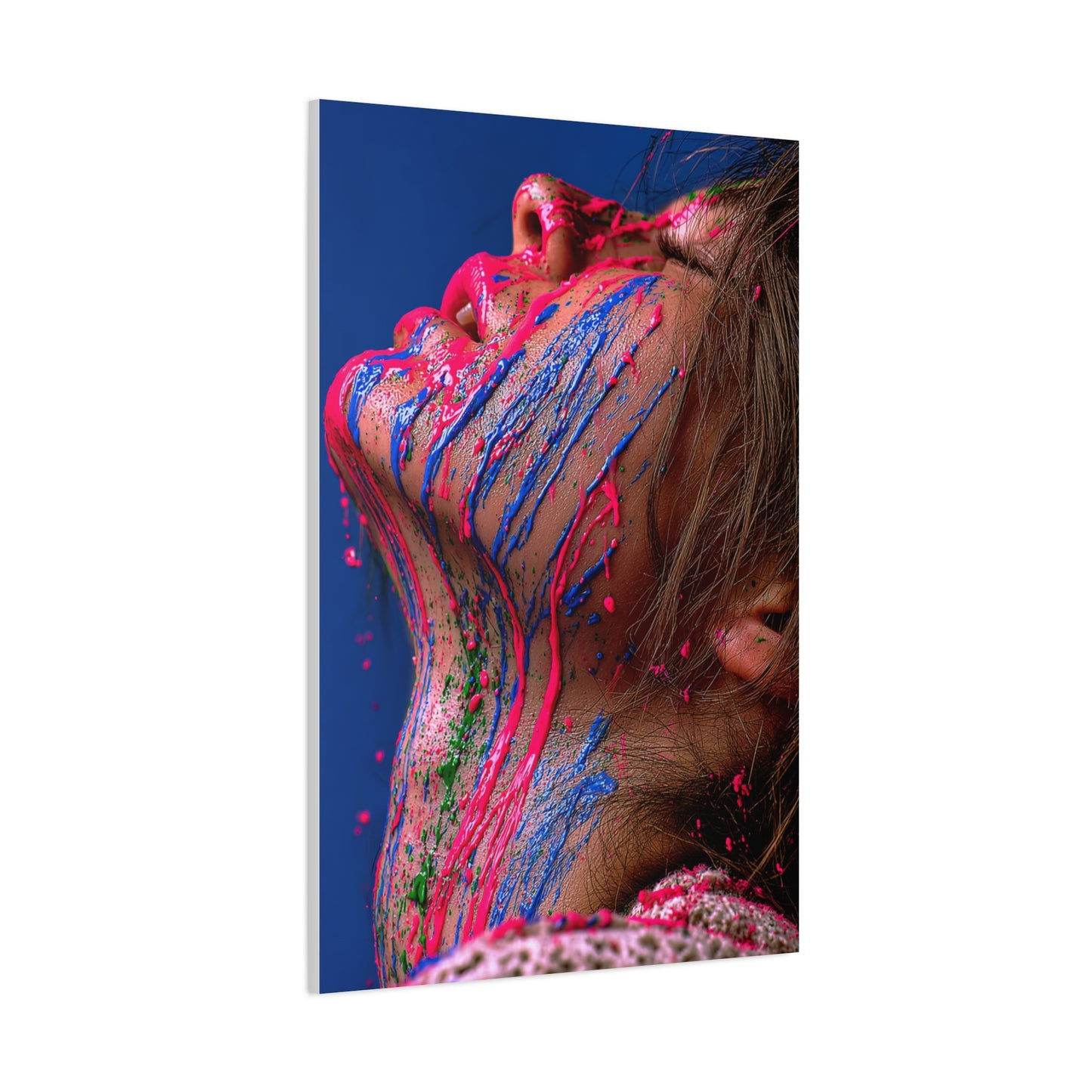 Liquid Pigment Expression Portrait Wall Art & Canvas Print