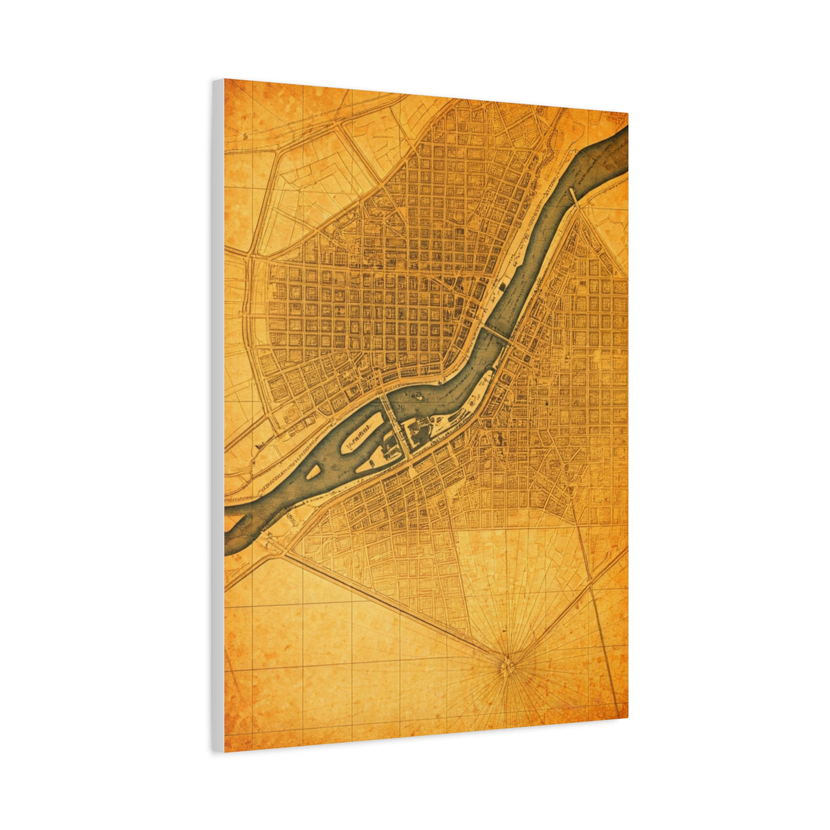 United Kingdom Vintage Map Print Wall Art & Canvas Prints