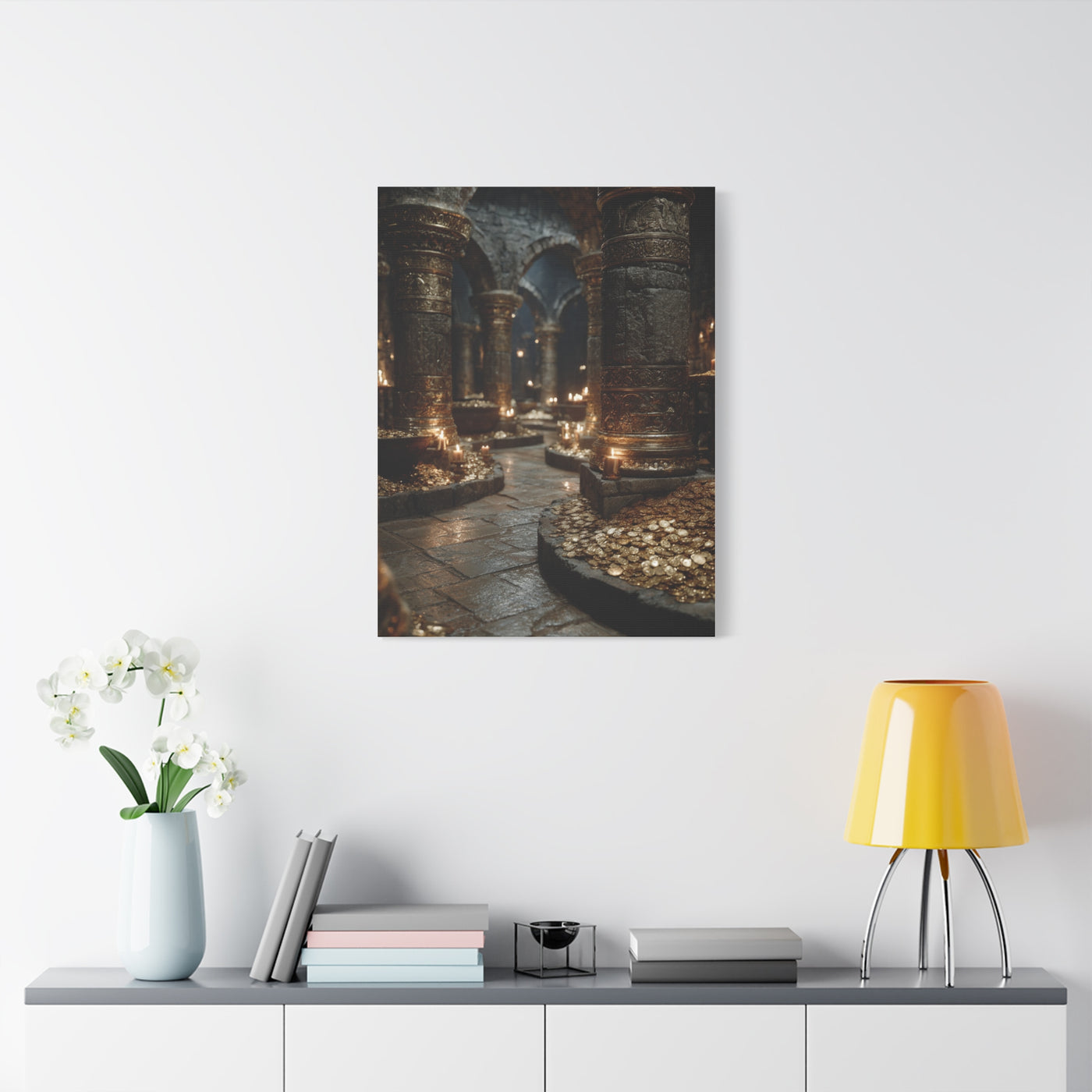 Hidden Treasury Gold Chamber Wall Art & Canvas Print