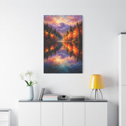 Vivid Forest Reflections Landscape Wall Art & Canvas Print