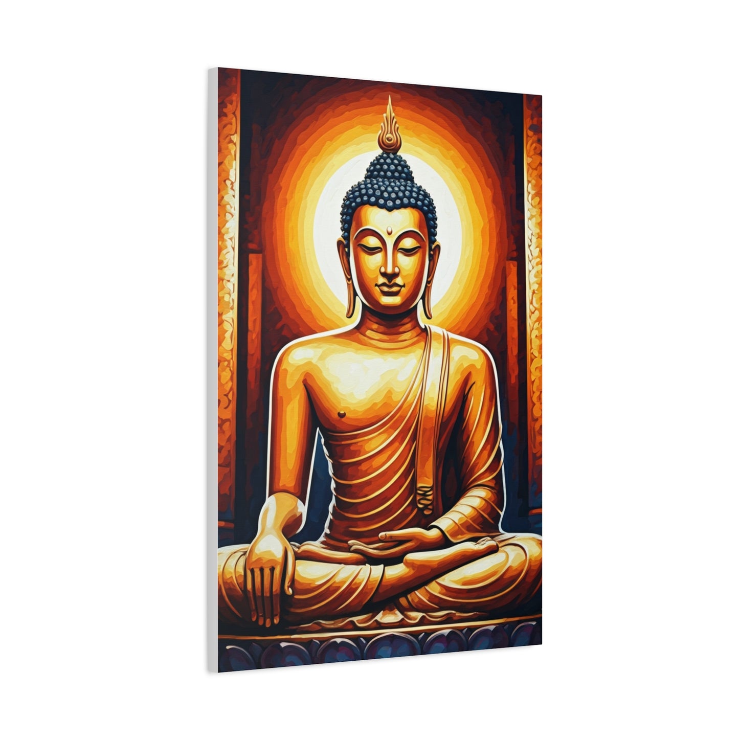 Golden Serenity Buddha Wall Art & Canvas Prints