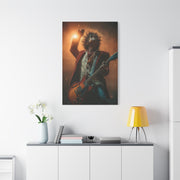 Guitarist in Spotlight Energy Wall Art & Canvas Print