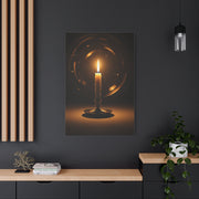 Candlelight Serenity Minimal Wall Art & Canvas Prints