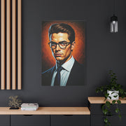 Modern Intellectual Gentleman Portrait Wall Art & Canvas Print