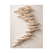 Minimalist Sculptural Oyster Mushroom Cascade Wall Art & Canvas Print