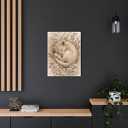 Sleeping Lion Cub Soft Neutral Wall Art & Canvas Print