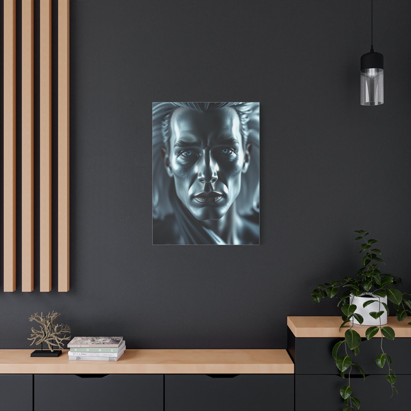 Black, White & Blue Art Supreme Gallery Wall Art & Canvas Print