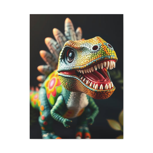 Kid’s Dinosaur Art Refined Canvas Wall Art & Canvas Print