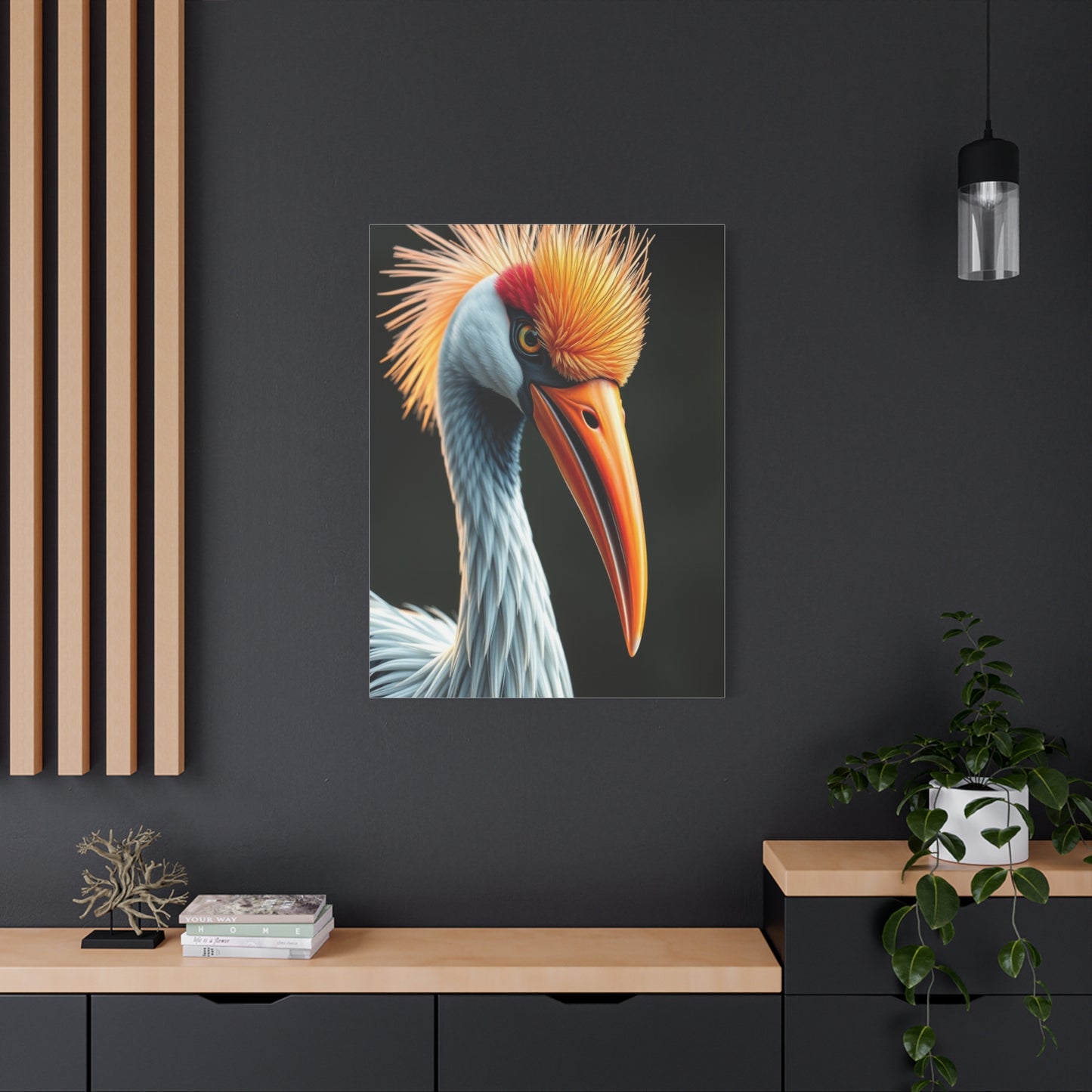 Graceful Aves Portrait Wall Art & Canvas Print