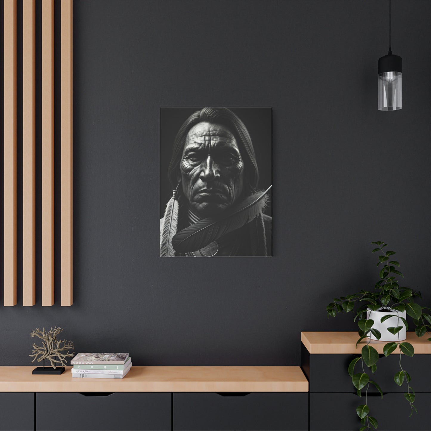 Weathered Resolve Black & White Portrait Wall Art & Canvas Prints