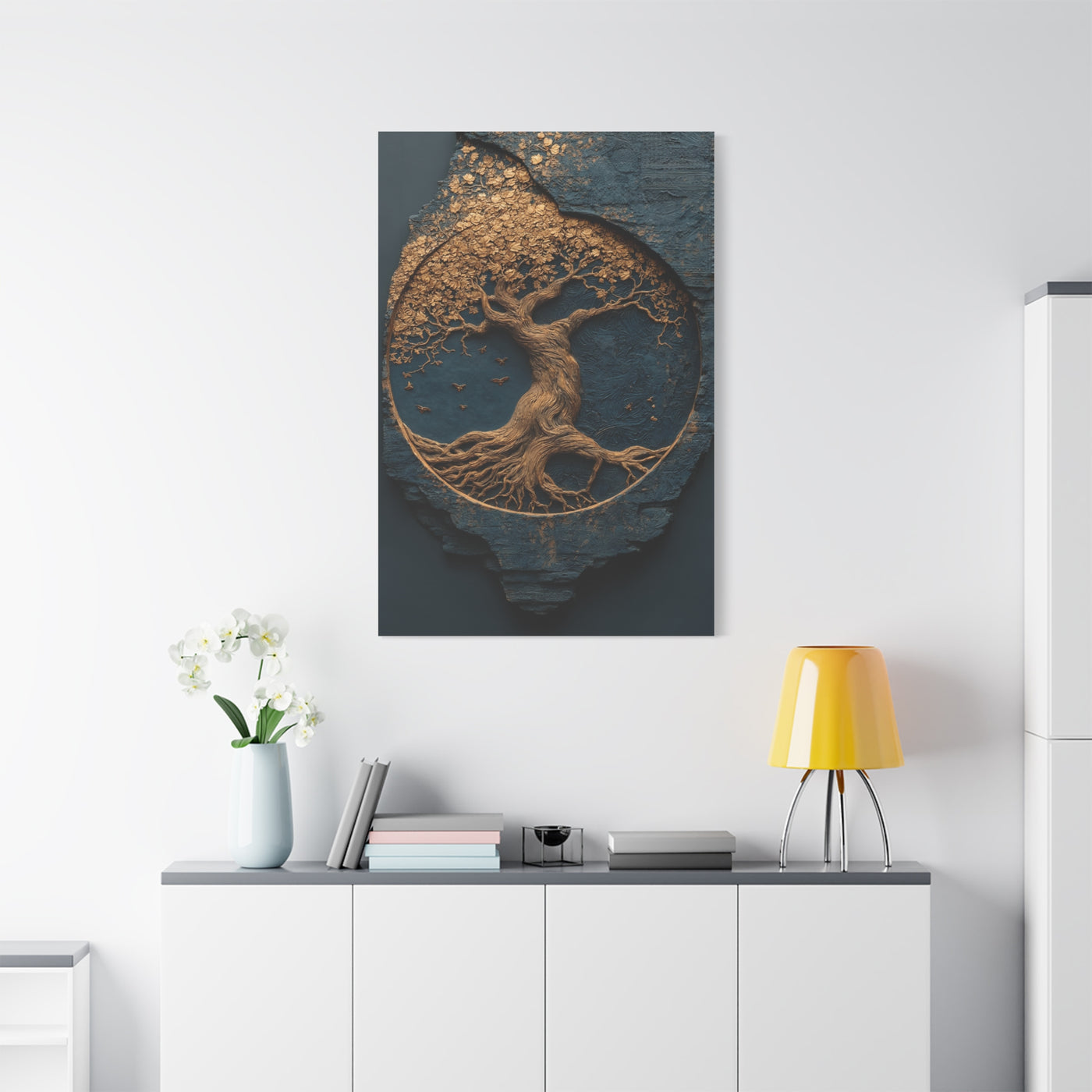 Gold Tree of Life Relief Wall Art & Canvas Print