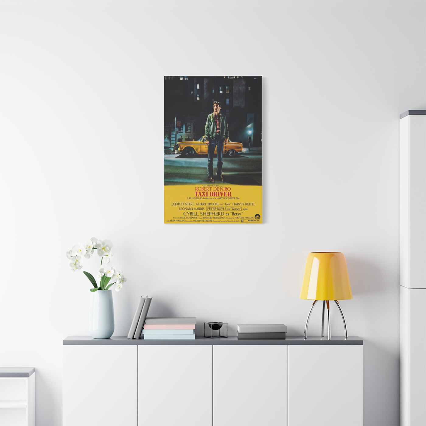 Taxi Driver 1976 Movie Poster Wall Art & Canvas Print