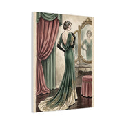 Vintage Fashion Atelier Illustration Wall Art & Canvas Print