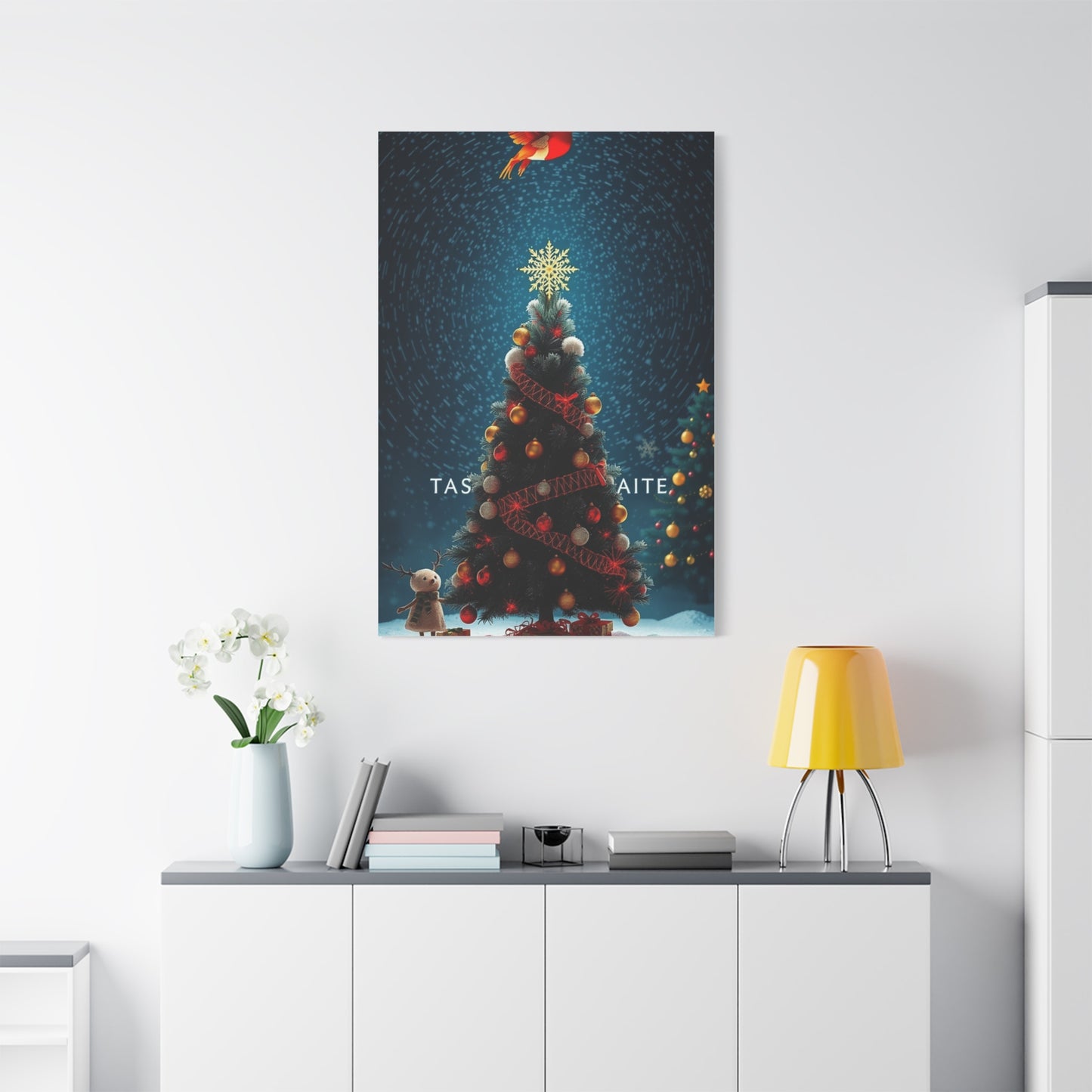 Black Christmas Art Supreme Canvas Wall Art & Canvas Print
