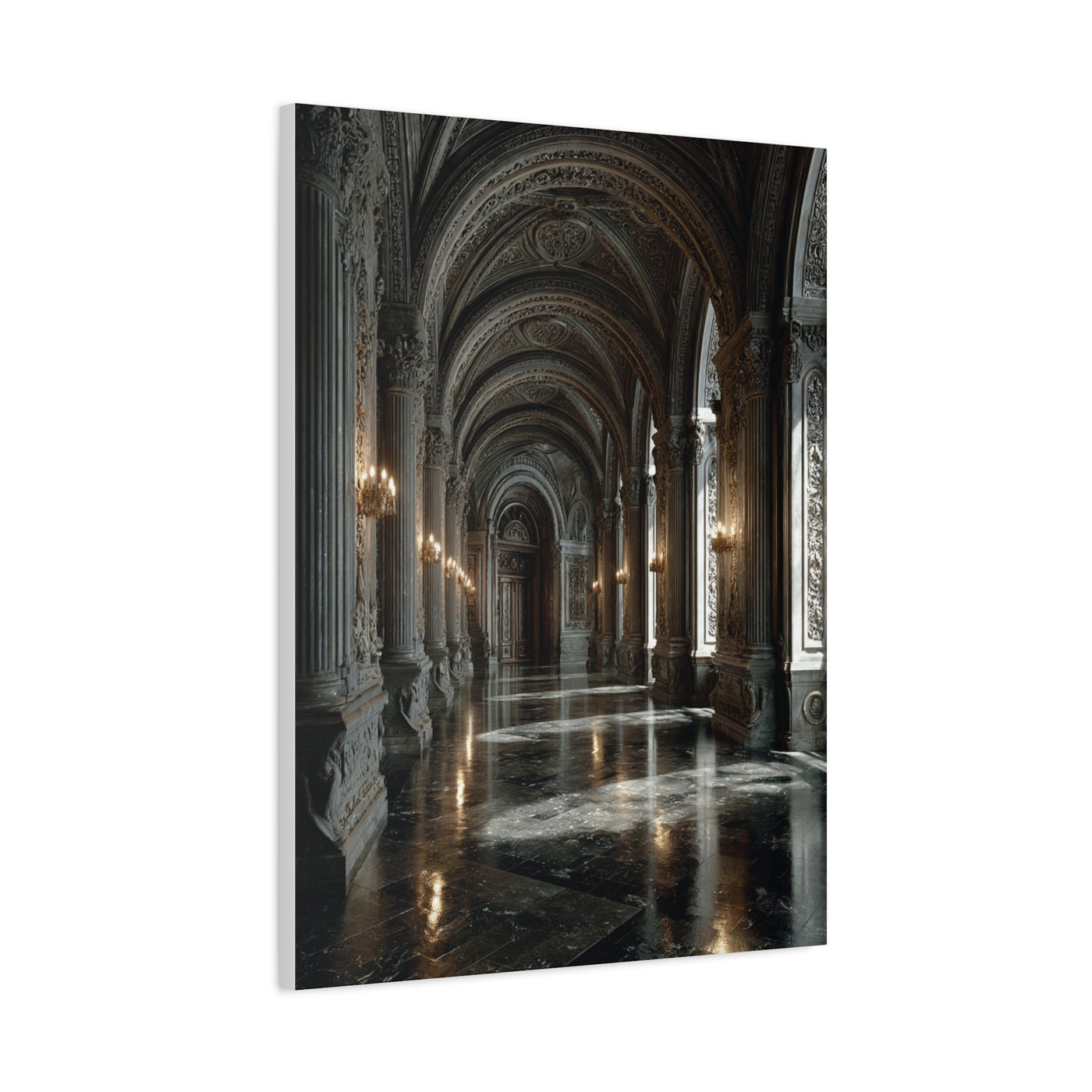 Grand Neoclassical Corridor Wall Art & Canvas Print