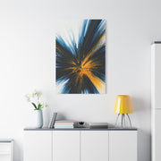 Blue and Gold Radiating Abstract Wall Art & Canvas Prints