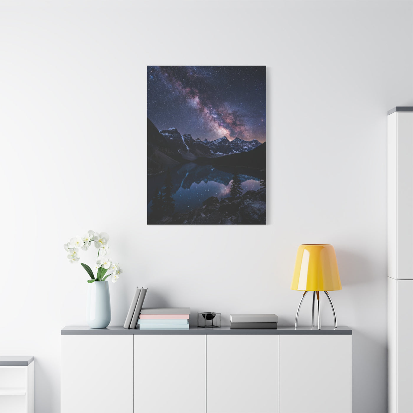 Milky Way Alpine Lake Wall Art & Canvas Print