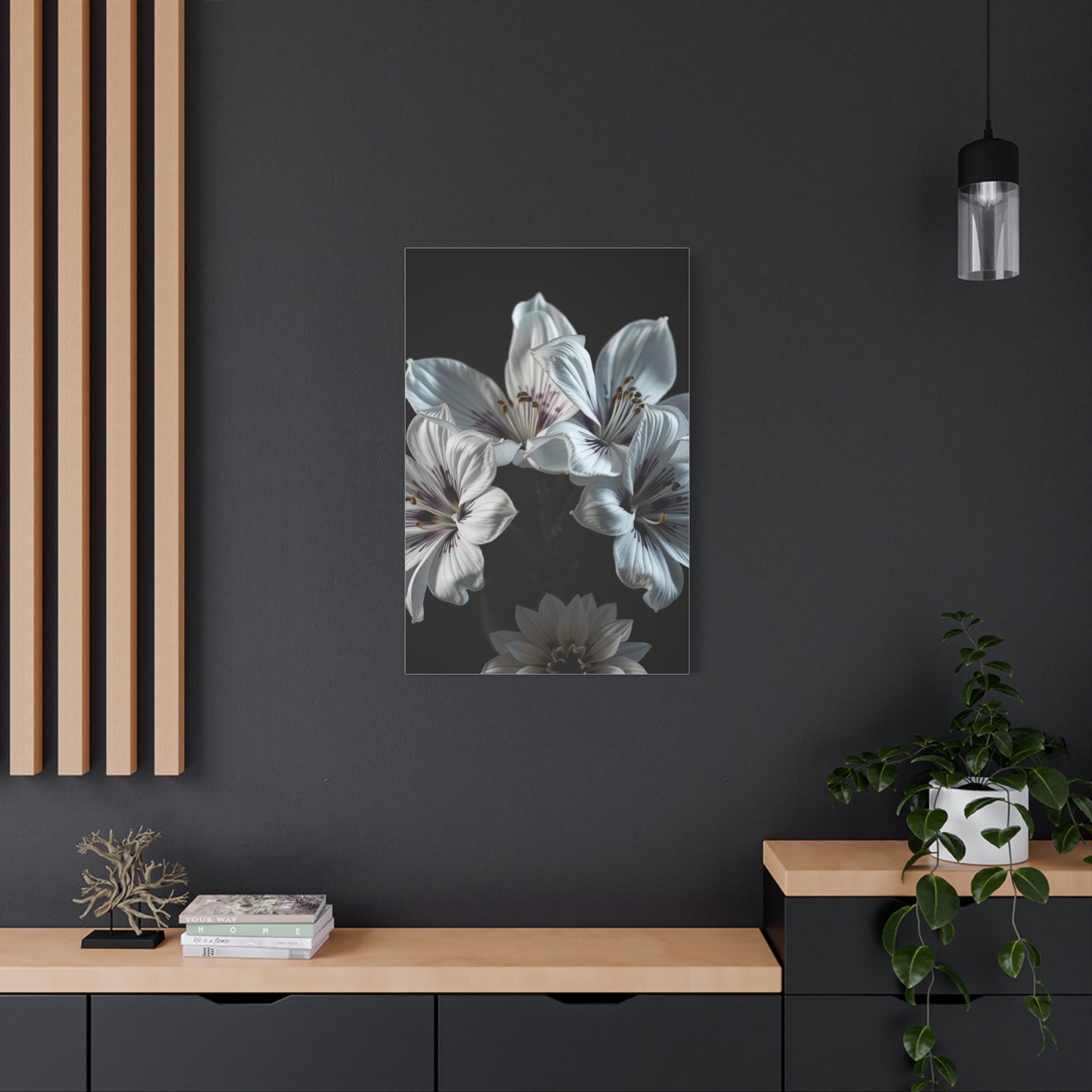 Grayscale Blossom Reverie Wall Art & Canvas Print