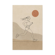 Scandinavian Runner Line Art Sports Wall Art & Canvas Print