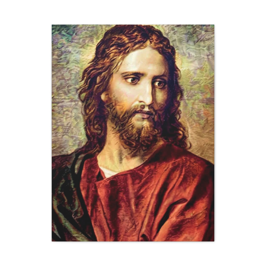 Classical Portrait of Christ Sacred Gaze Wall Art & Canvas Print
