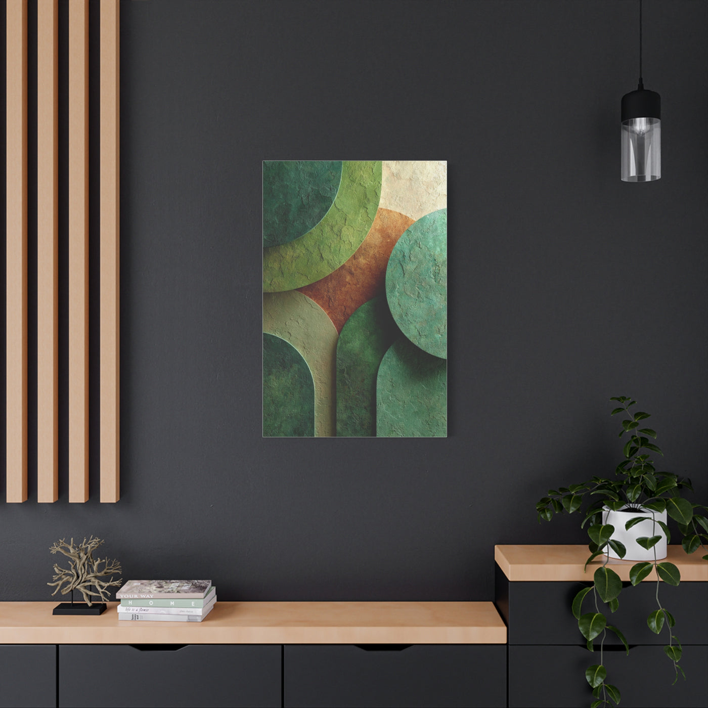 Sage Limewash Organic Green Abstract Wall Art & Canvas Print