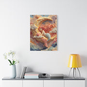 Dreamy Crescent Moon Mermaid Wall Art & Canvas Print