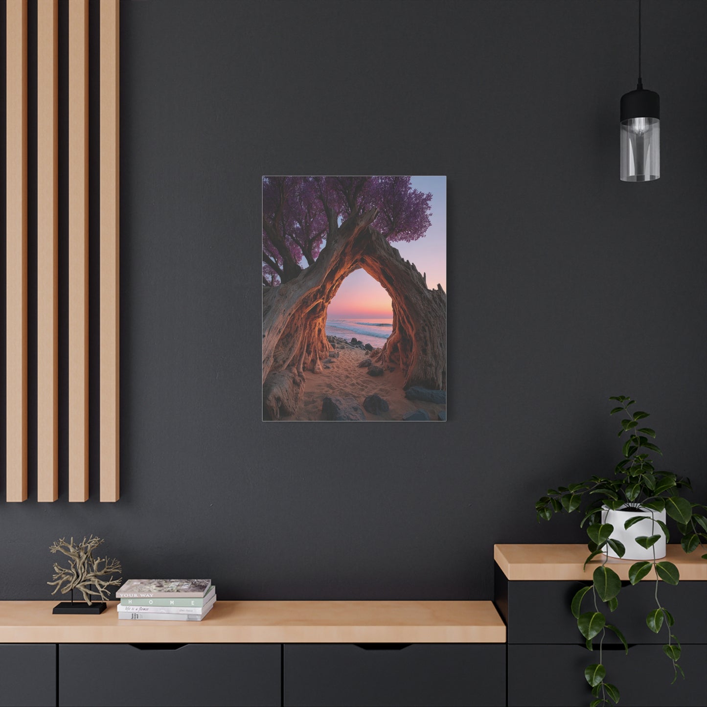 Driftwood Arch Coastal Sunset Wall Art & Canvas Print