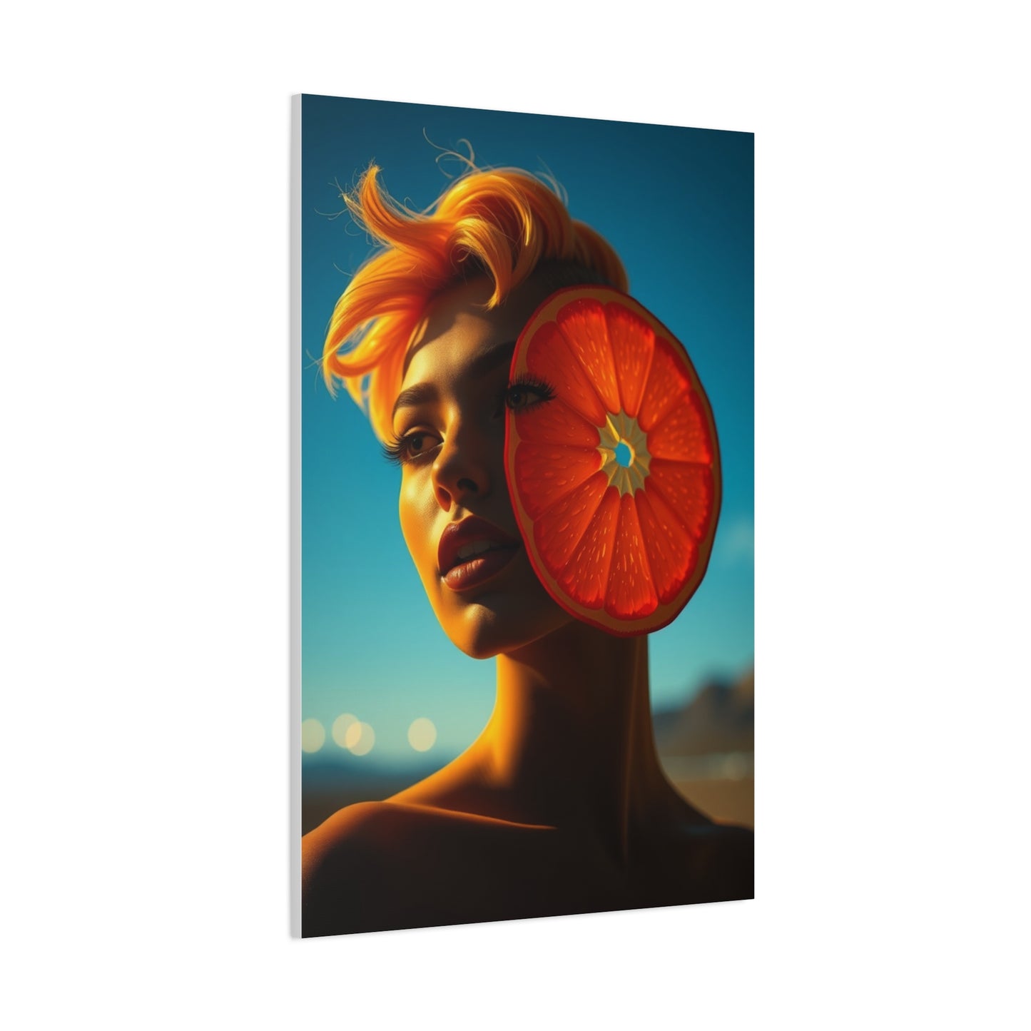 Vision Pop of Orange Art Art Wall Art & Canvas Print