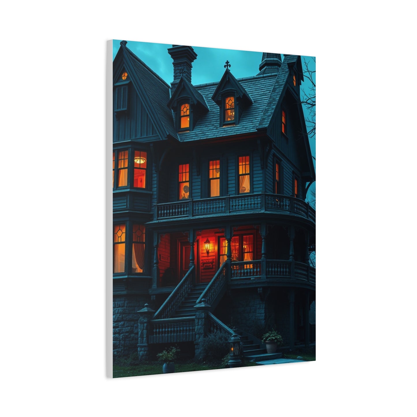 Haunted House Art Supreme Canvas Wall Art & Canvas Print