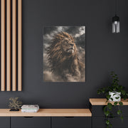 Storm King Lion Dramatic Portrait Wall Art & Canvas Print
