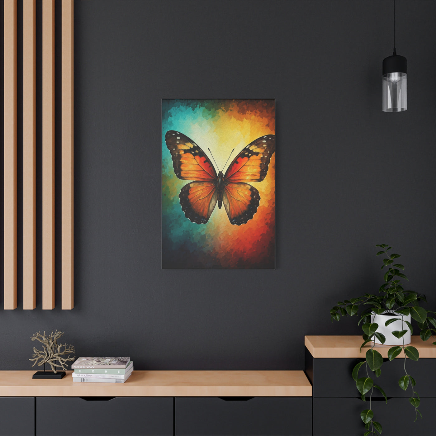 Vibrant Monarch Butterfly Spectrum Wall Art & Canvas Prints