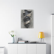 Weathered Spiral Stone Sculpture Wall Art & Canvas Print