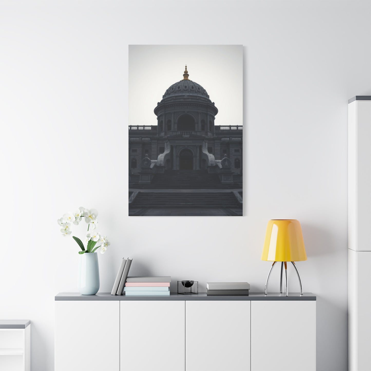 Gray & White Art Canvas Art 5 Wall Art & Canvas Print