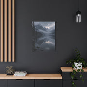 Misty Mountain Lake Reflection Wall Art & Canvas Print