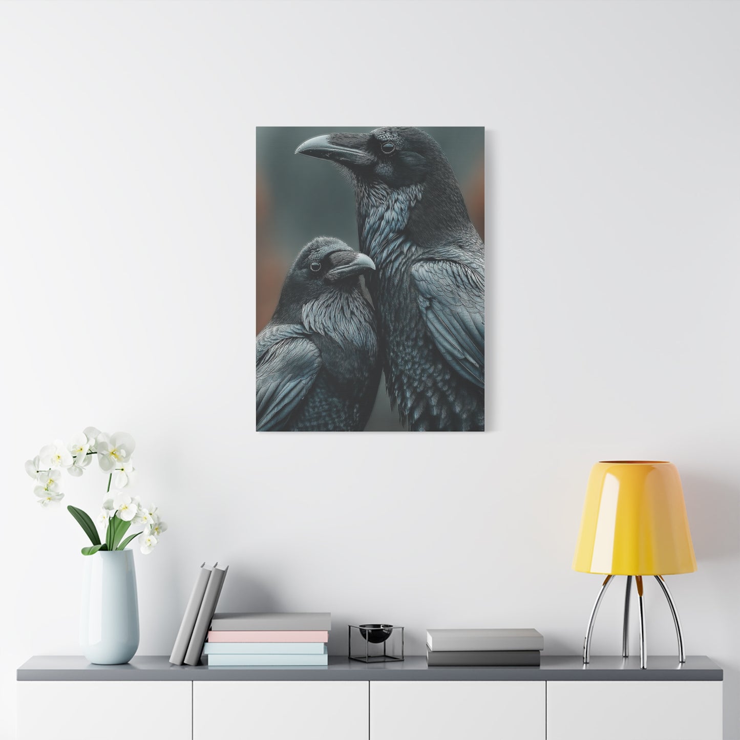 Raven and Crow Portrait – Shadow Companions Wall Art & Canvas Print