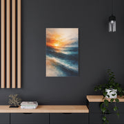 Ocean Sunrise Orange Horizon Wall Art & Canvas Print