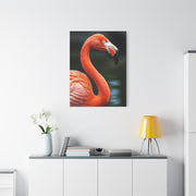 Elegant Pink Flamingo Portrait Wall Art & Canvas Prints