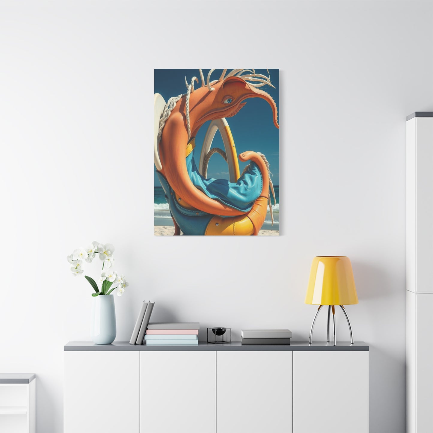 Serene Shoreline Masterpiece Wall Art & Canvas Print