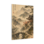 Kyoto Mountain Temple Tranquility Scene Wall Art & Canvas Print