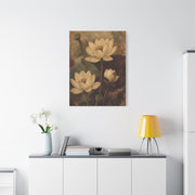 Vintage Lotus Botanical Painting Wall Art & Canvas Print