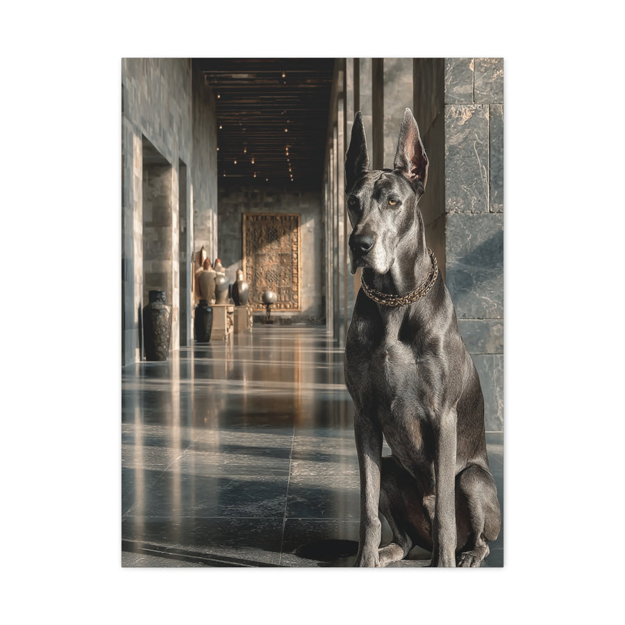 Great Dane Modern Architectural Portrait Wall Art & Canvas Print