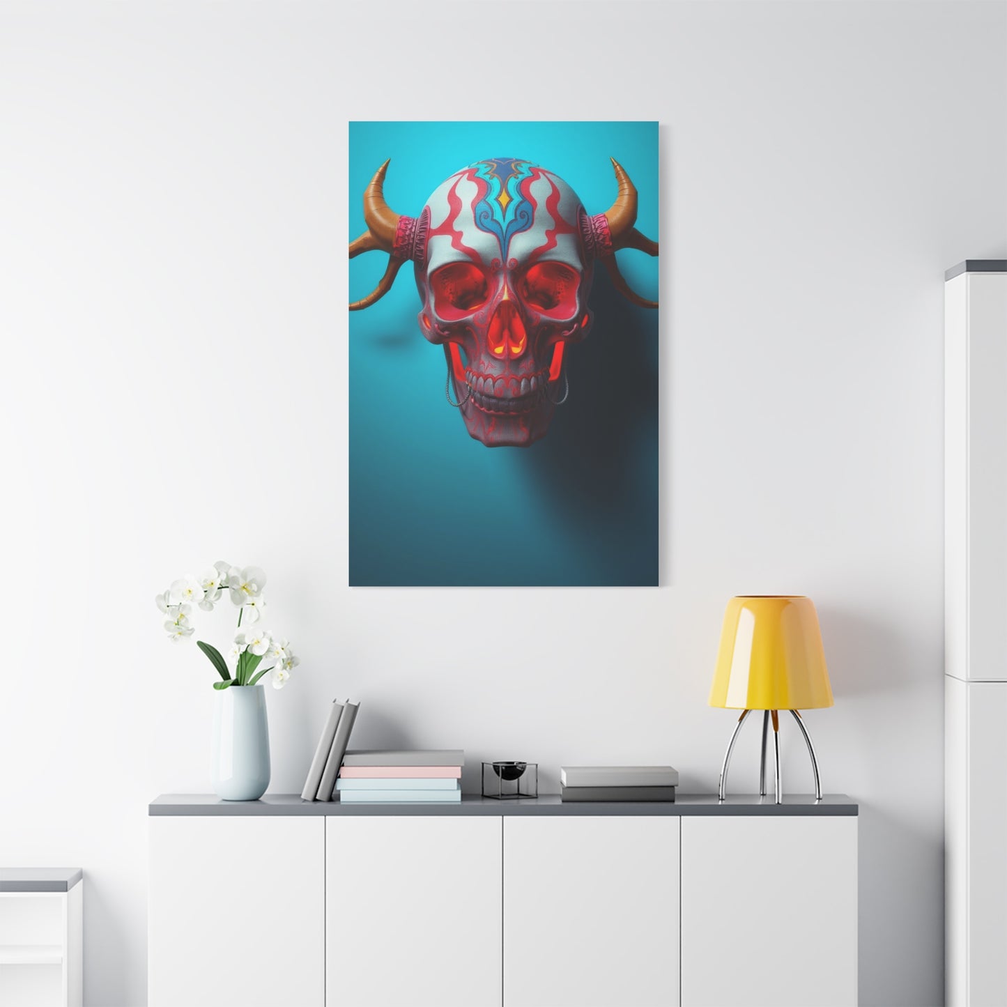 Elite 3D Trippy Skull Art By Ali Gulec Art Vision Wall Art & Canvas Print