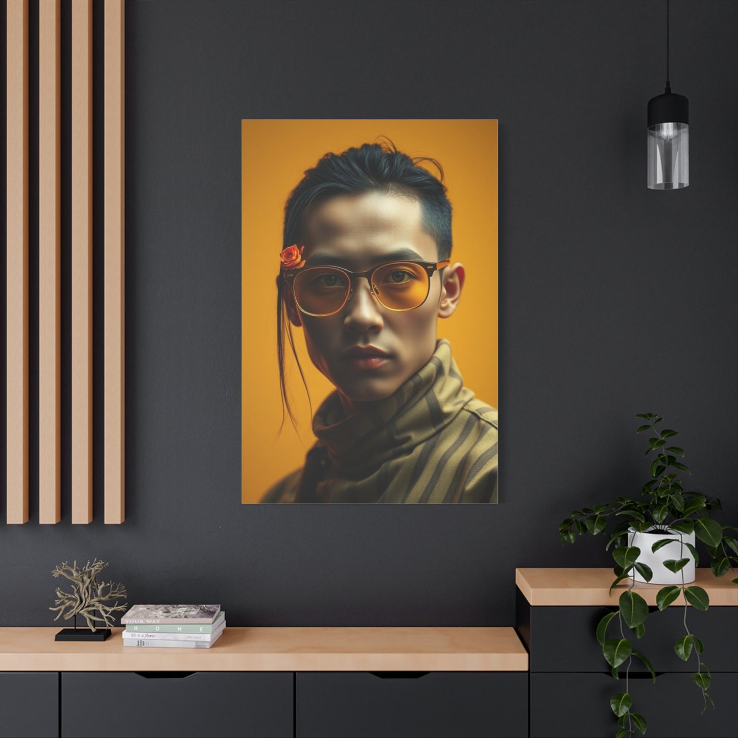 Luminous Gold Impression Wall Art & Canvas Print