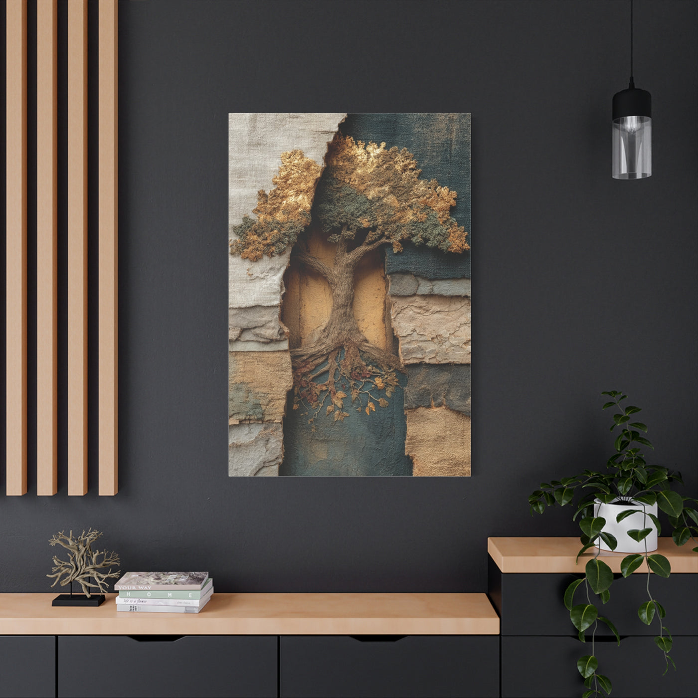 Tree of Life Textural Relief Wall Art & Canvas Print
