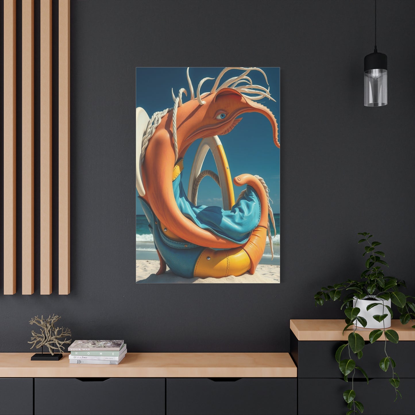 Serene Shoreline Masterpiece Wall Art & Canvas Print