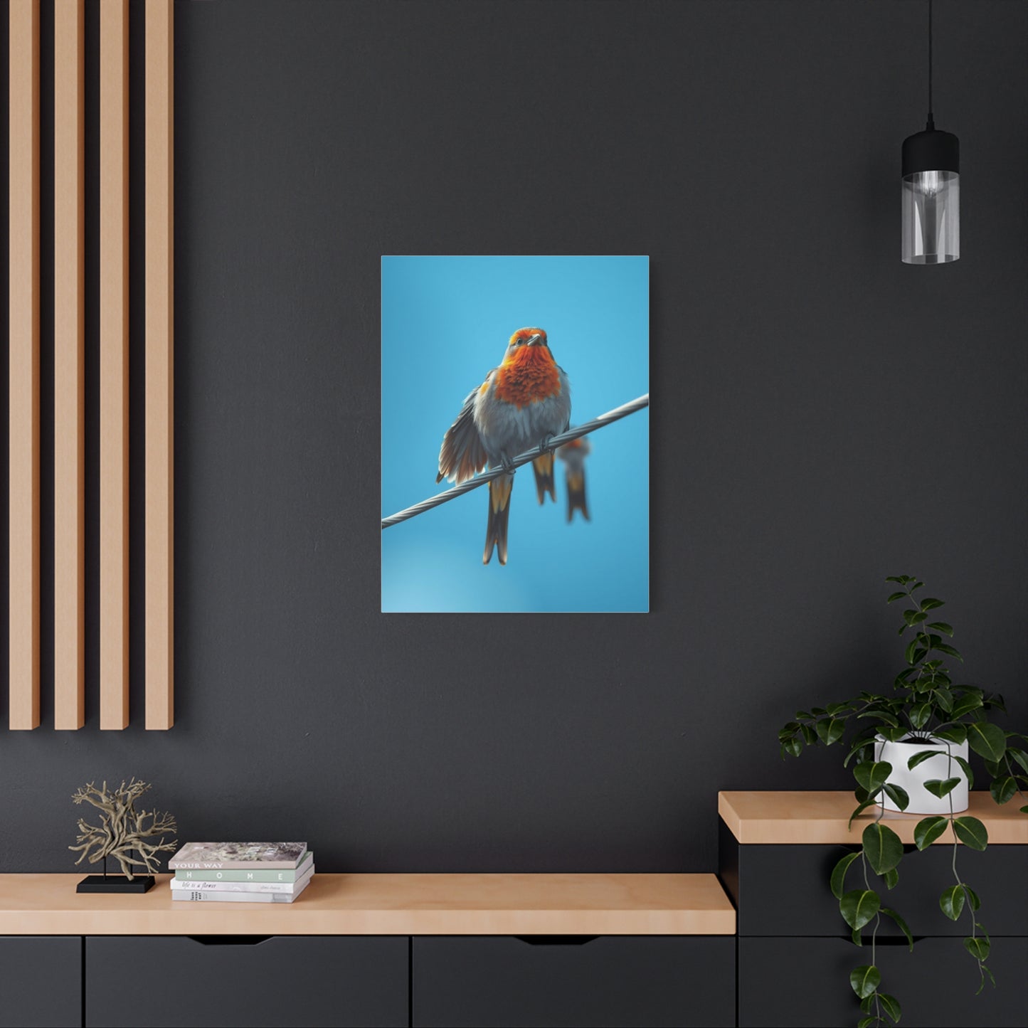 Birds On a Wire Art Supreme Canvas Wall Art & Canvas Print
